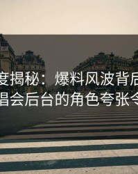 黑料深度揭秘：爆料风波背后，当事人在演唱会后台的角色夸张令人意外